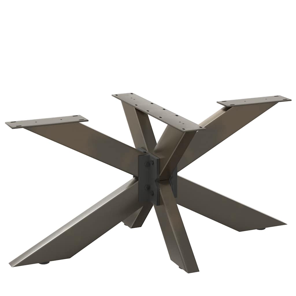 Salongbordben edderkoppformet svart 98x58x(42-43) cm stål