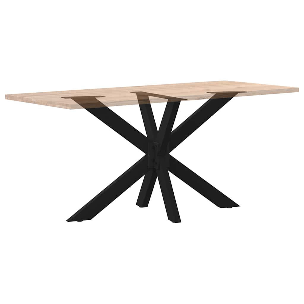 Spisebordben edderkoppformet svart 120x68x(72-73) cm stål