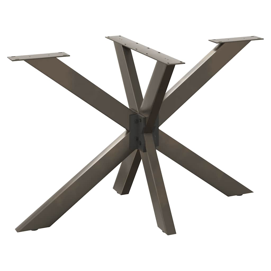 Spisebordben edderkoppformet svart 120x68x(72-73) cm stål