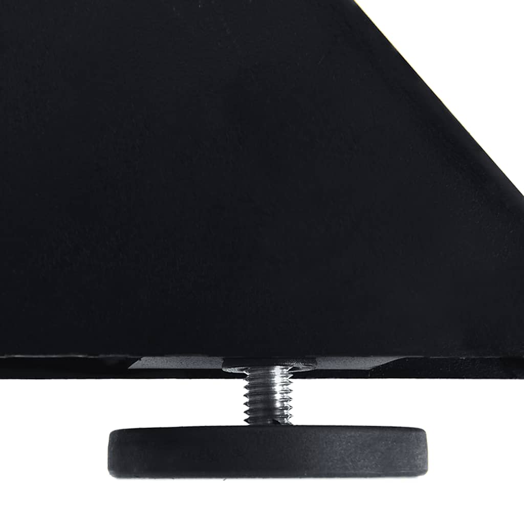 Spisebordben edderkoppformet svart 150x78x(72-73) cm stål vidaXL