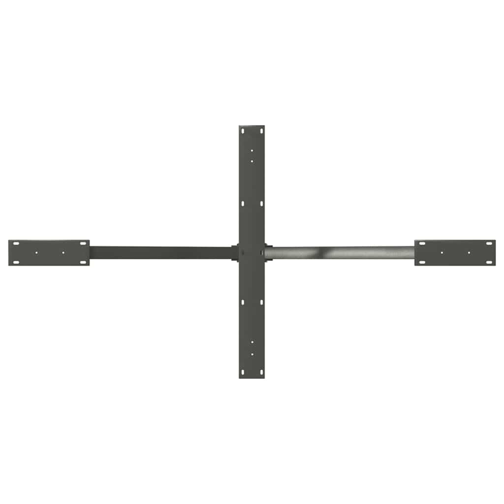 Spisebordben edderkoppformet antrasitt 150x78x(72-73) cm stål