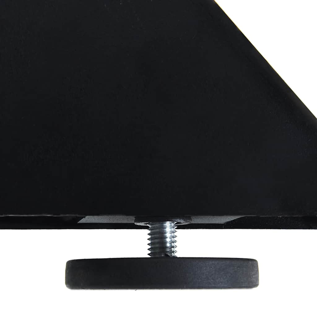 Spisebordben edderkoppformet svart 85x85x(72-73) cm stål