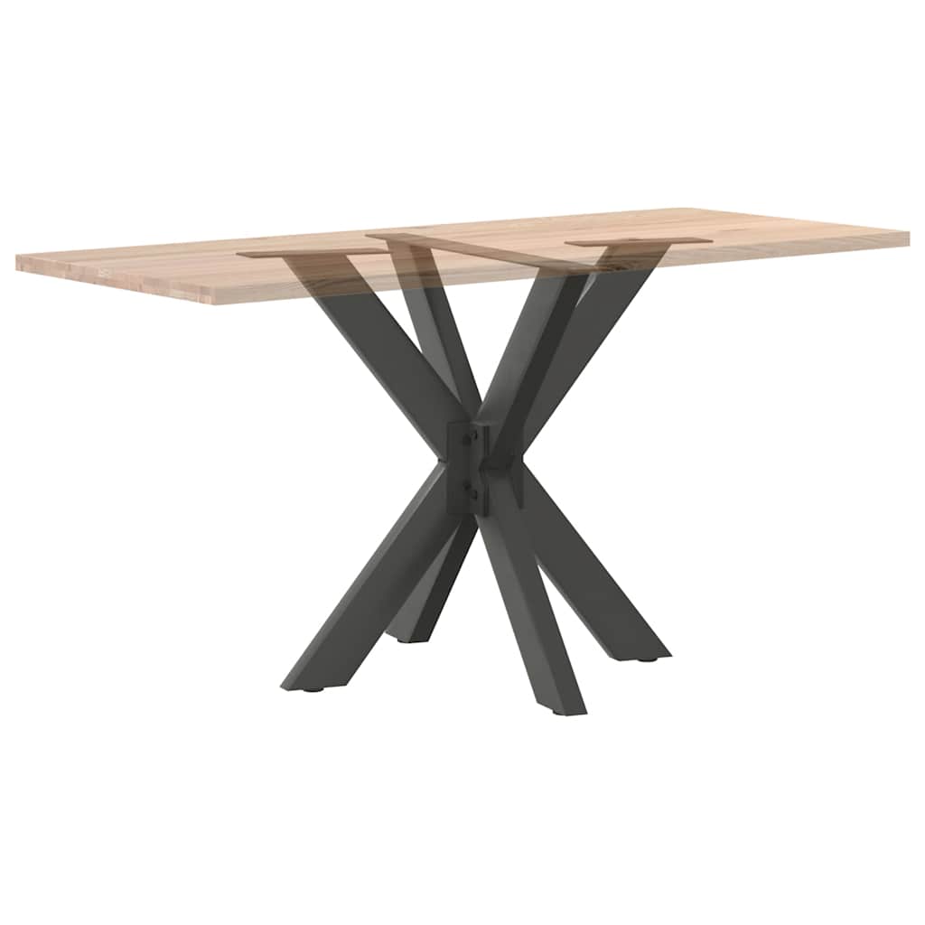Spisebordben edderkoppformet antrasitt 85x85x(72-73) cm stål