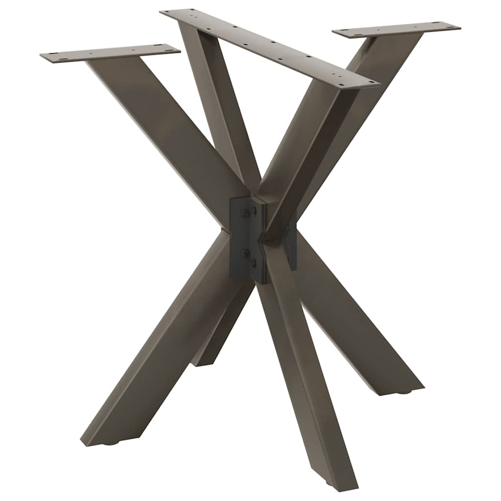 Spisebordben edderkoppformet svart 85x85x(72-73) cm stål