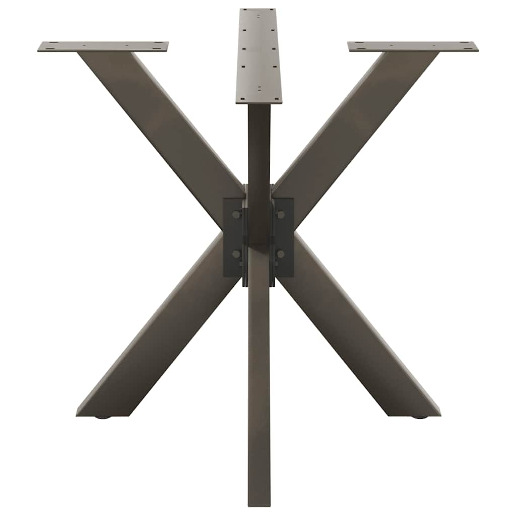 Spisebordben edderkoppformet svart 85x85x(72-73) cm stål