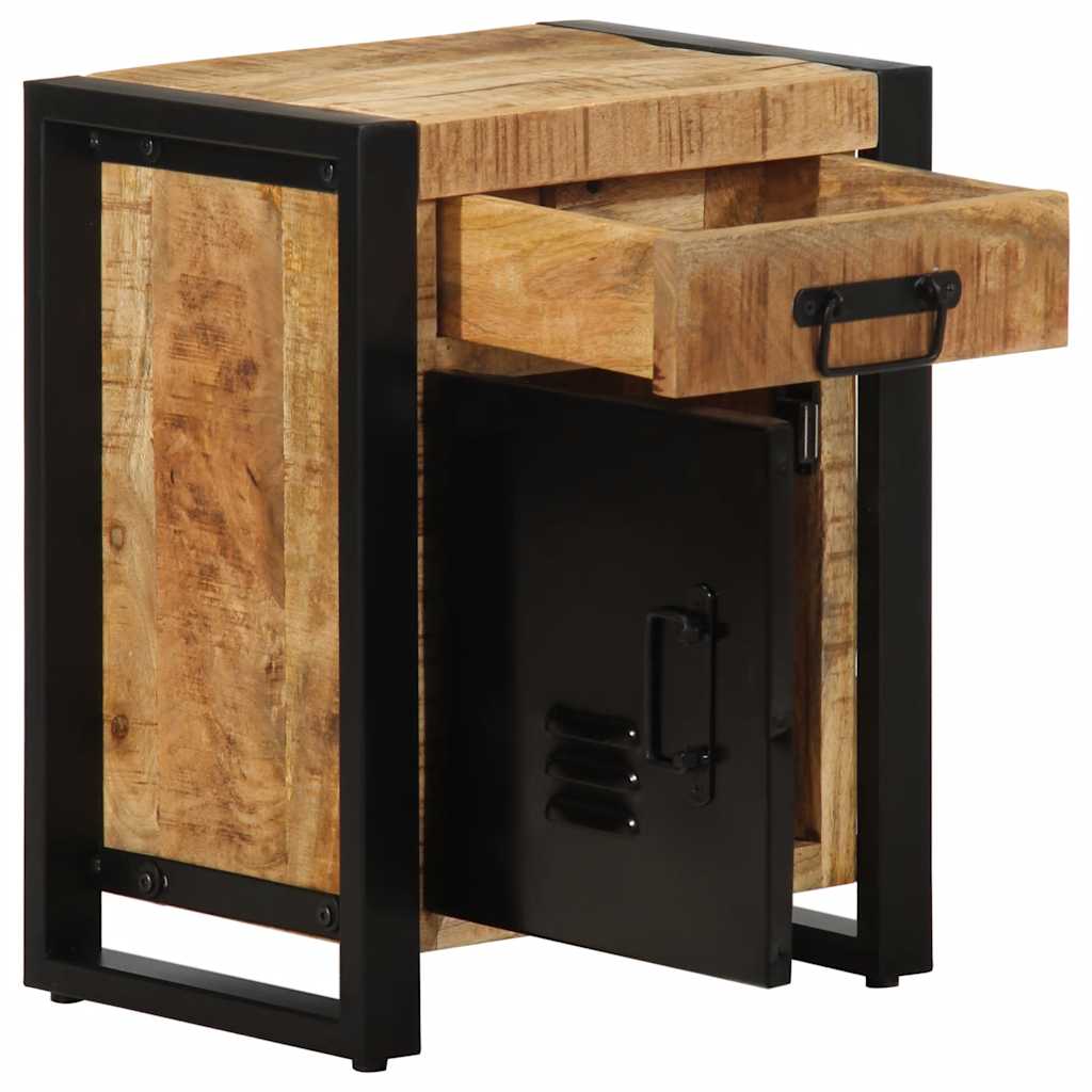 Nattbord 40x30x50 cm grovt heltre mangotre