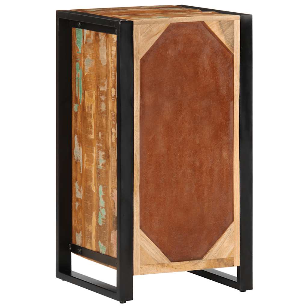 Skuffeskap flerfarget 40x40x75 cm gjenvunnet heltre