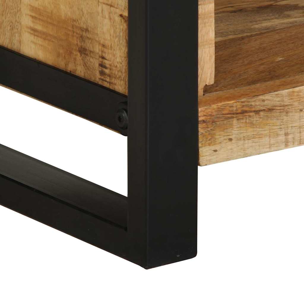 Nattbordskap med hylle Brun 40 x 30 x 80 cm Massivt mangotre