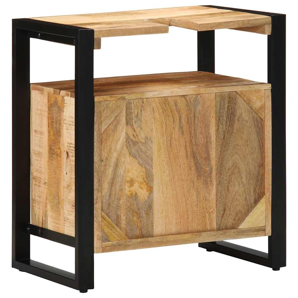 Baderomsskap med hylle Brun 55 x 35 x 60 cm Massiv mango tre