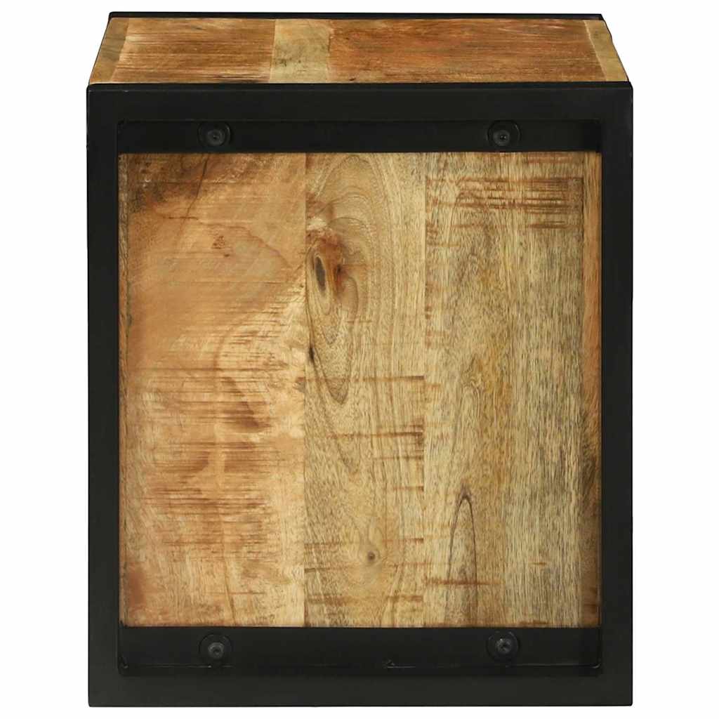 Veggcube med lagring Brun 55 x 35 x 40 cm Massiv mango tre