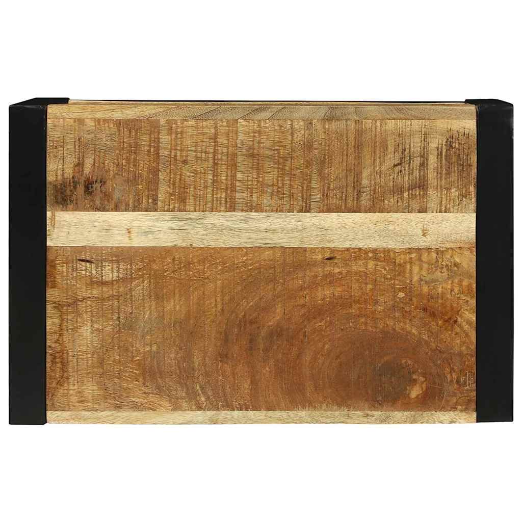 Veggcube med lagring Brun 55 x 35 x 40 cm Massiv mango tre