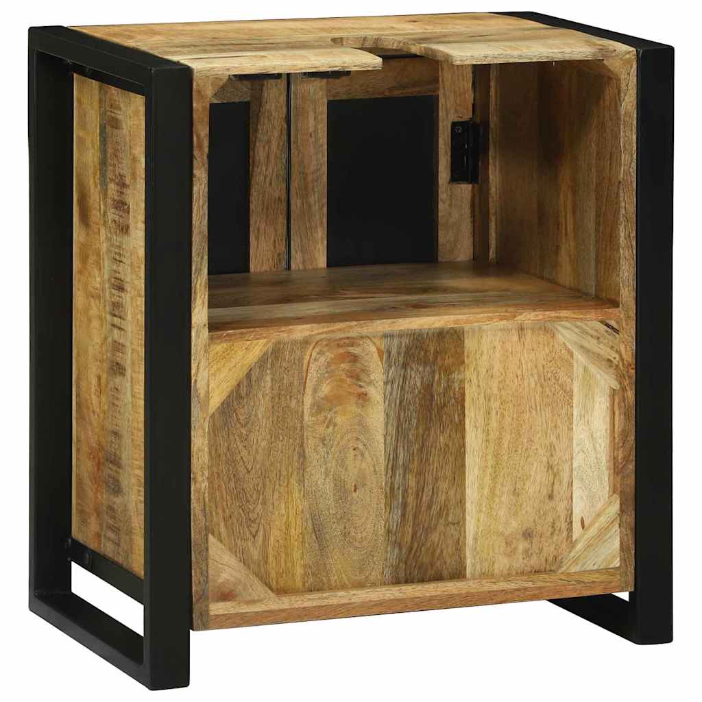 Vaskeskap med hylle Brun 55 x 35 x 60 cm Massiv mango tre