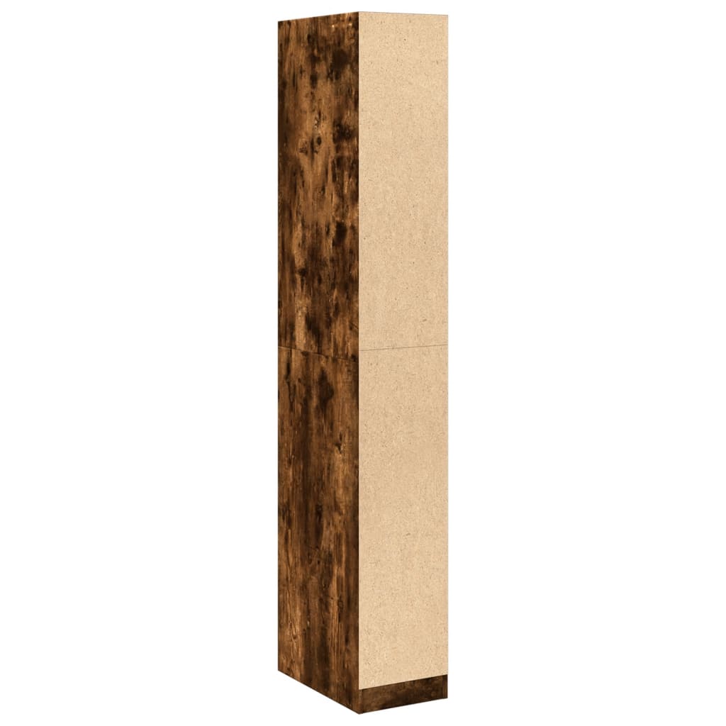 Garderobe røkt eik 30x50x200 cm konstruert tre