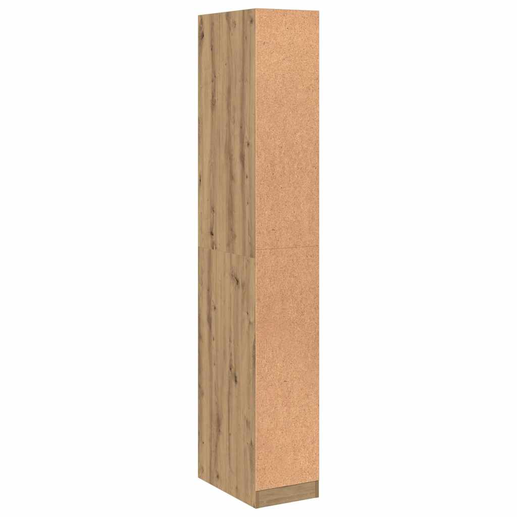 Garderobe artisan eik 30x50x200 cm konstruert tre