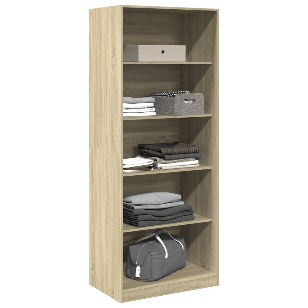 Garderobe sonoma eik 80x50x200 cm konstruert tre