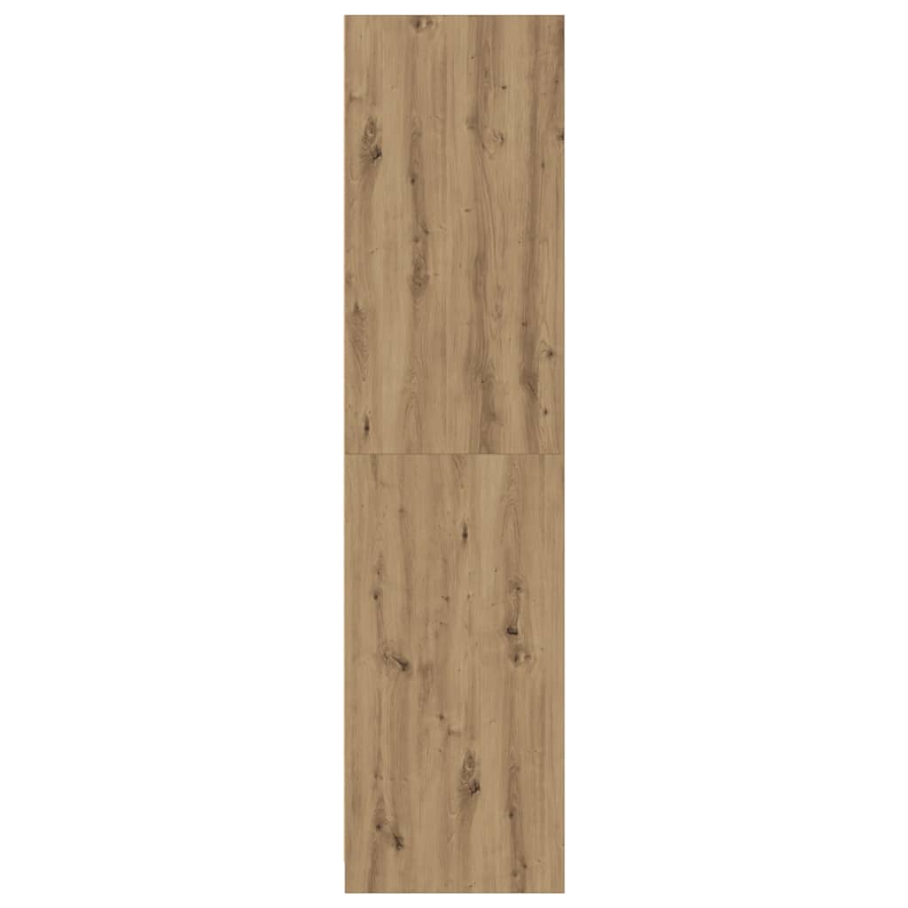 Garderobe artisan eik 80x50x200 cm konstruert tre