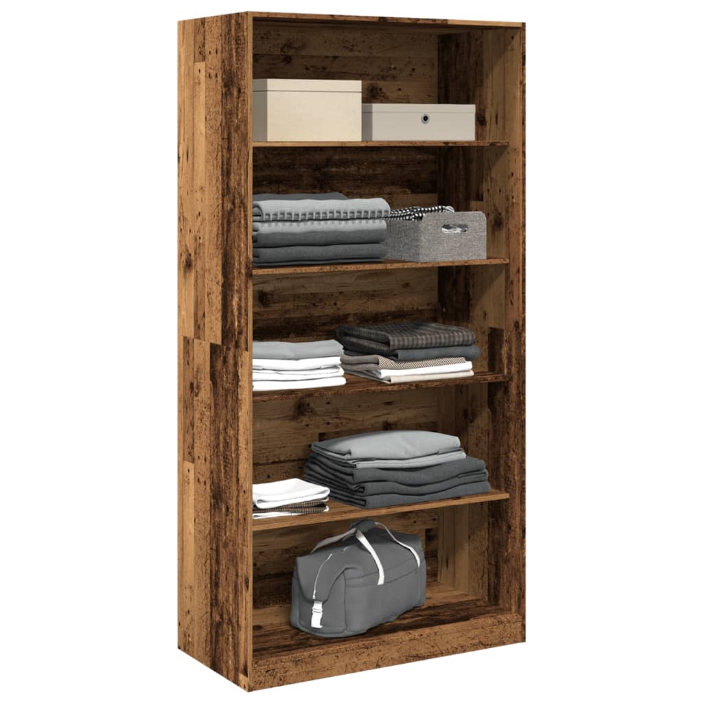 Garderobe gammelt tre 100x50x200 cm konstruert tre vidaXL