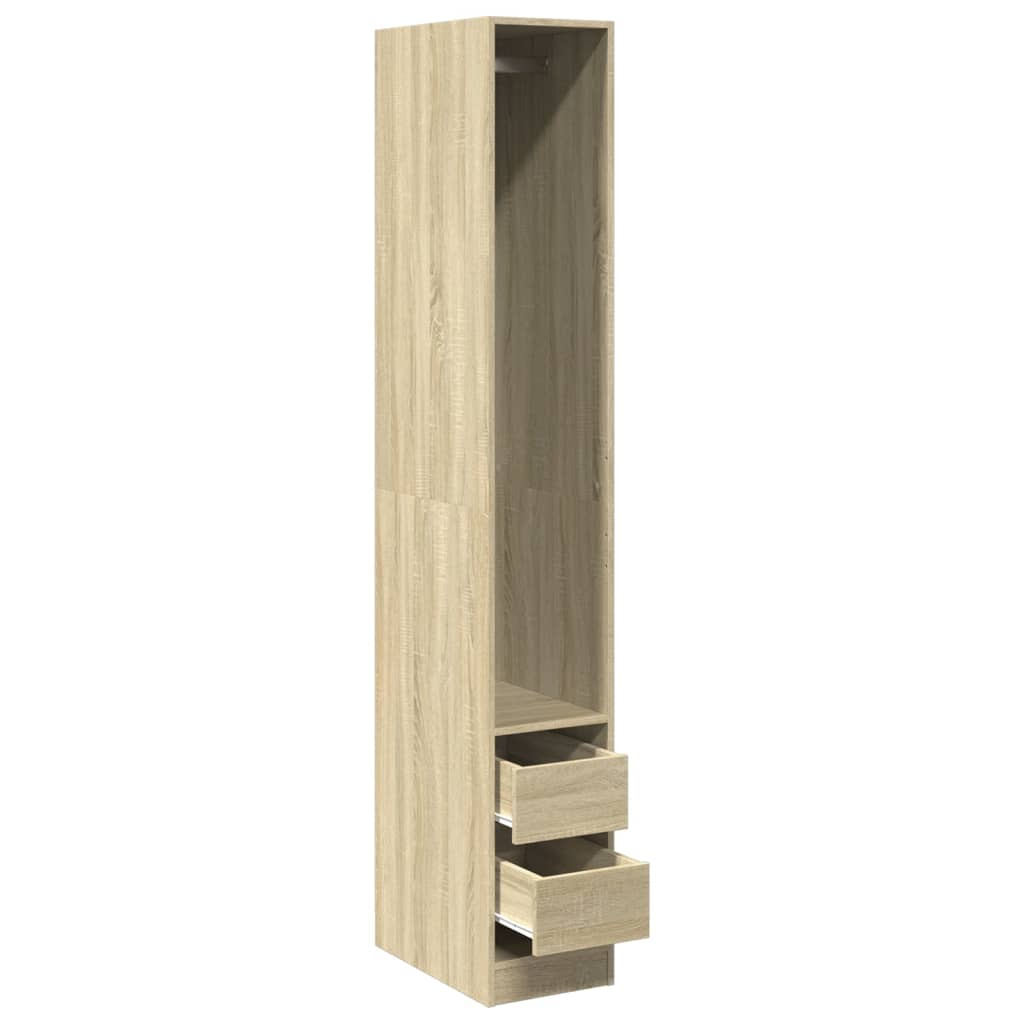 Garderobe sonoma eik 30x50x200 cm konstruert tre