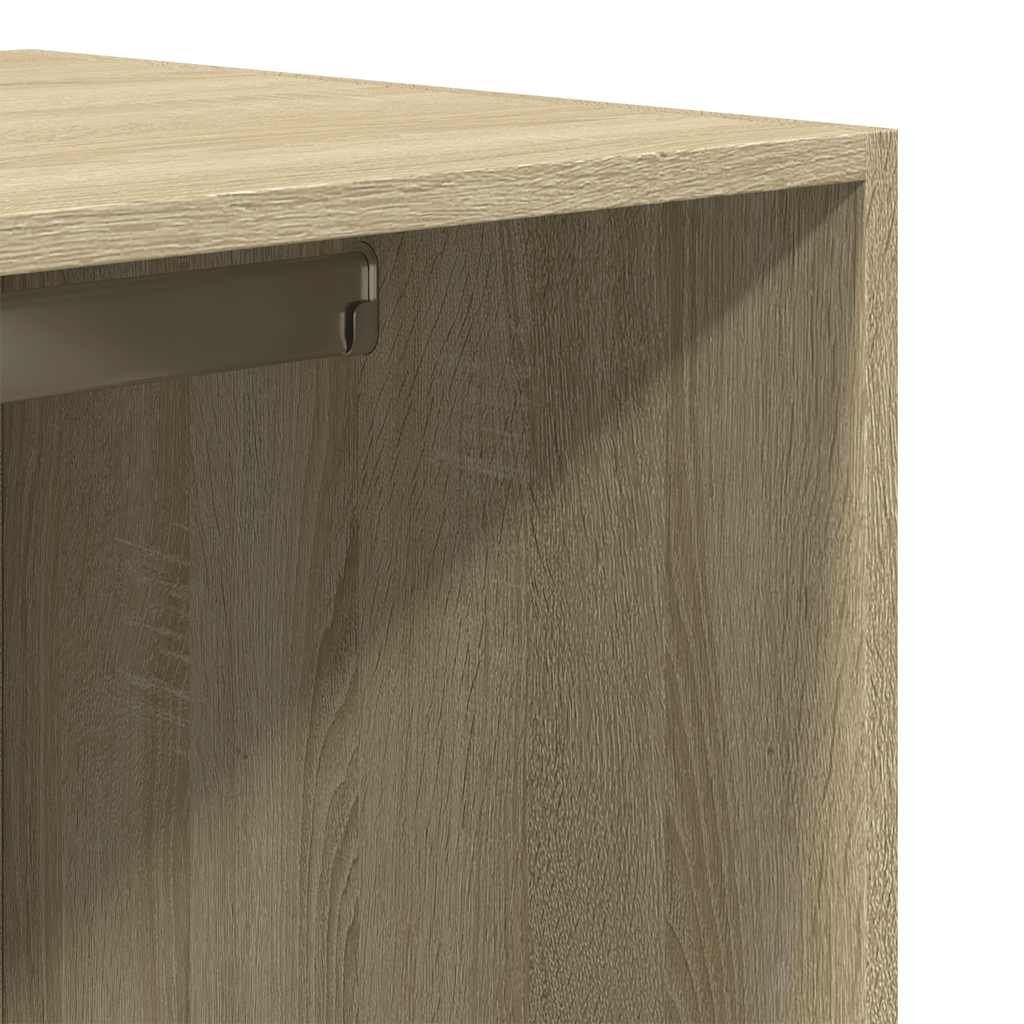 Garderobe sonoma eik 80x50x200 cm konstruert tre