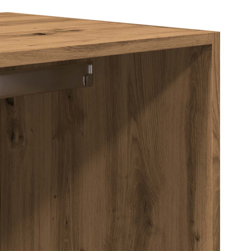 Garderobe artisan eik 80x50x200 cm konstruert tre