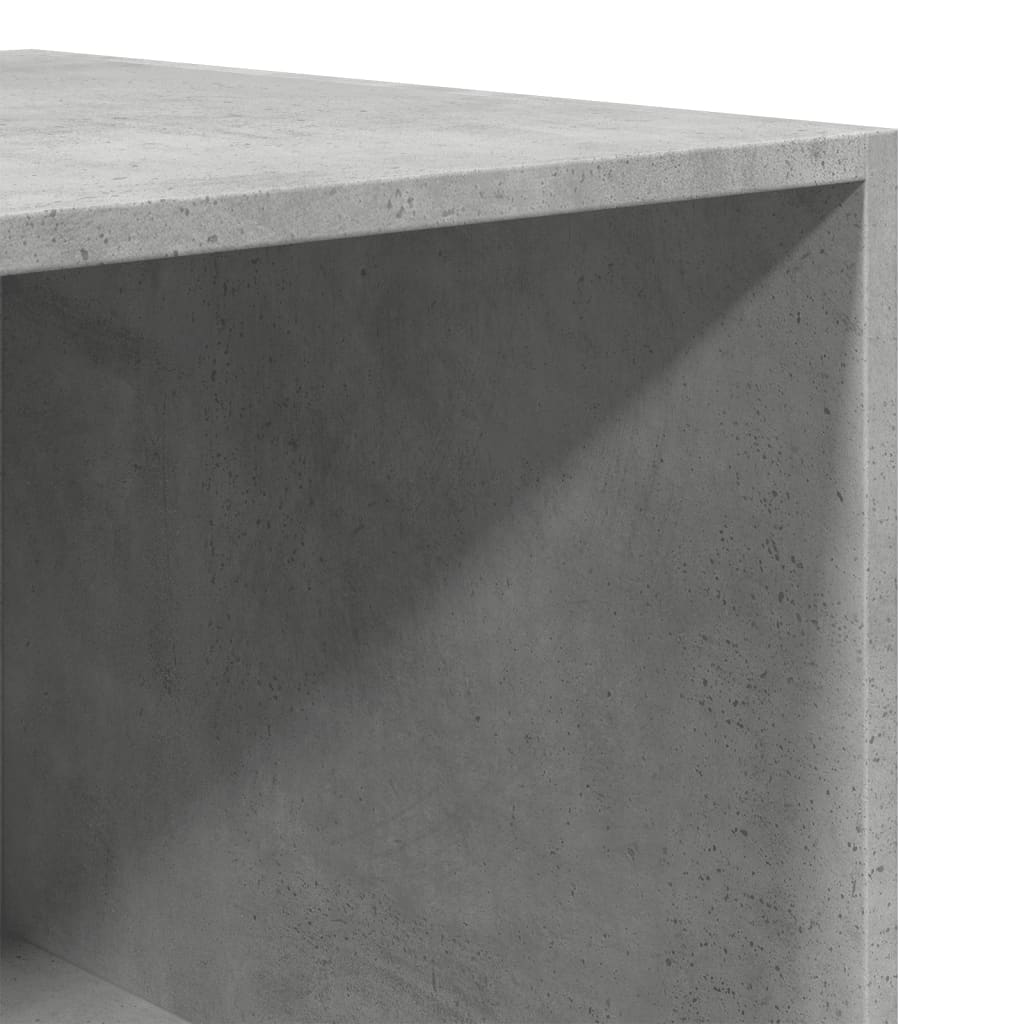 Garderobe betonggrå 80x50x200 cm konstruert tre