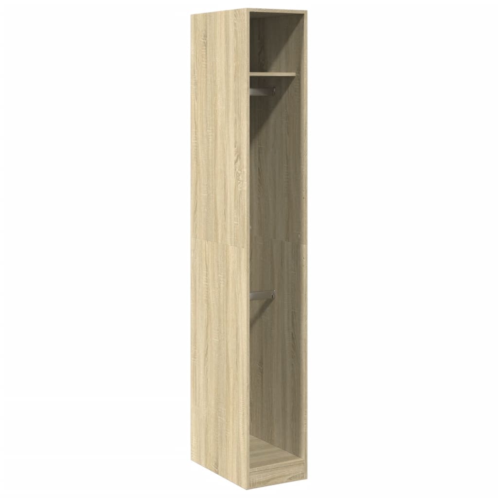 Garderobe sonoma eik 30x50x200 cm konstruert tre