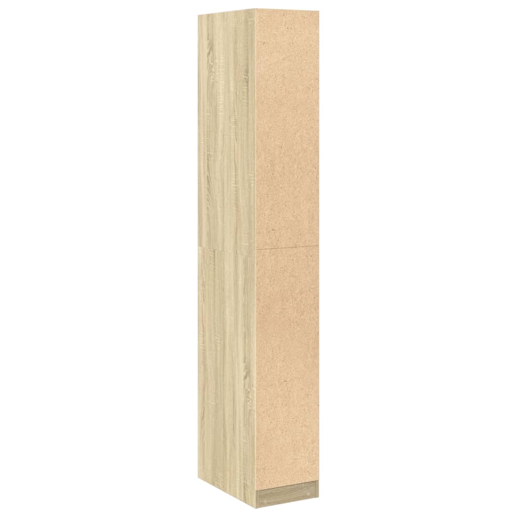 Garderobe sonoma eik 30x50x200 cm konstruert tre