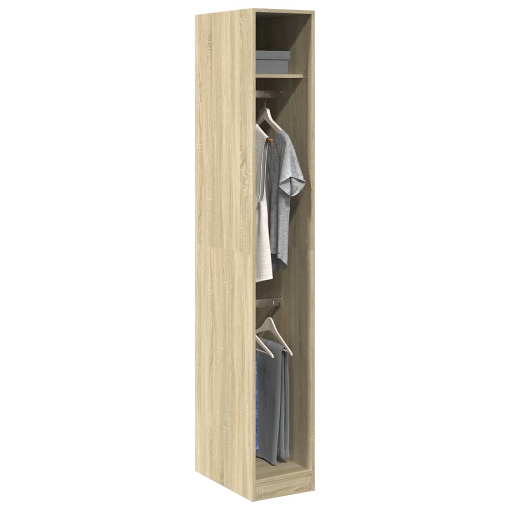 Garderobe sonoma eik 30x50x200 cm konstruert tre
