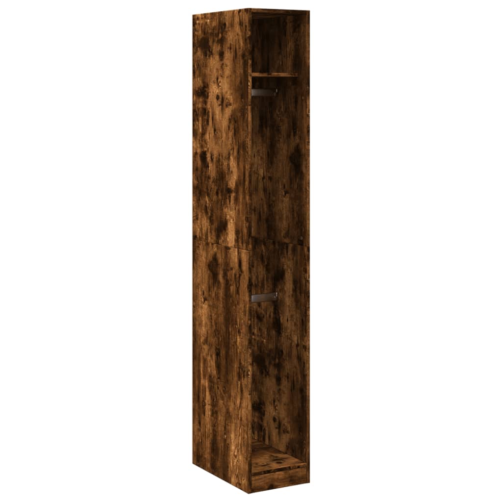 Garderobe røkt eik 30x50x200 cm konstruert tre