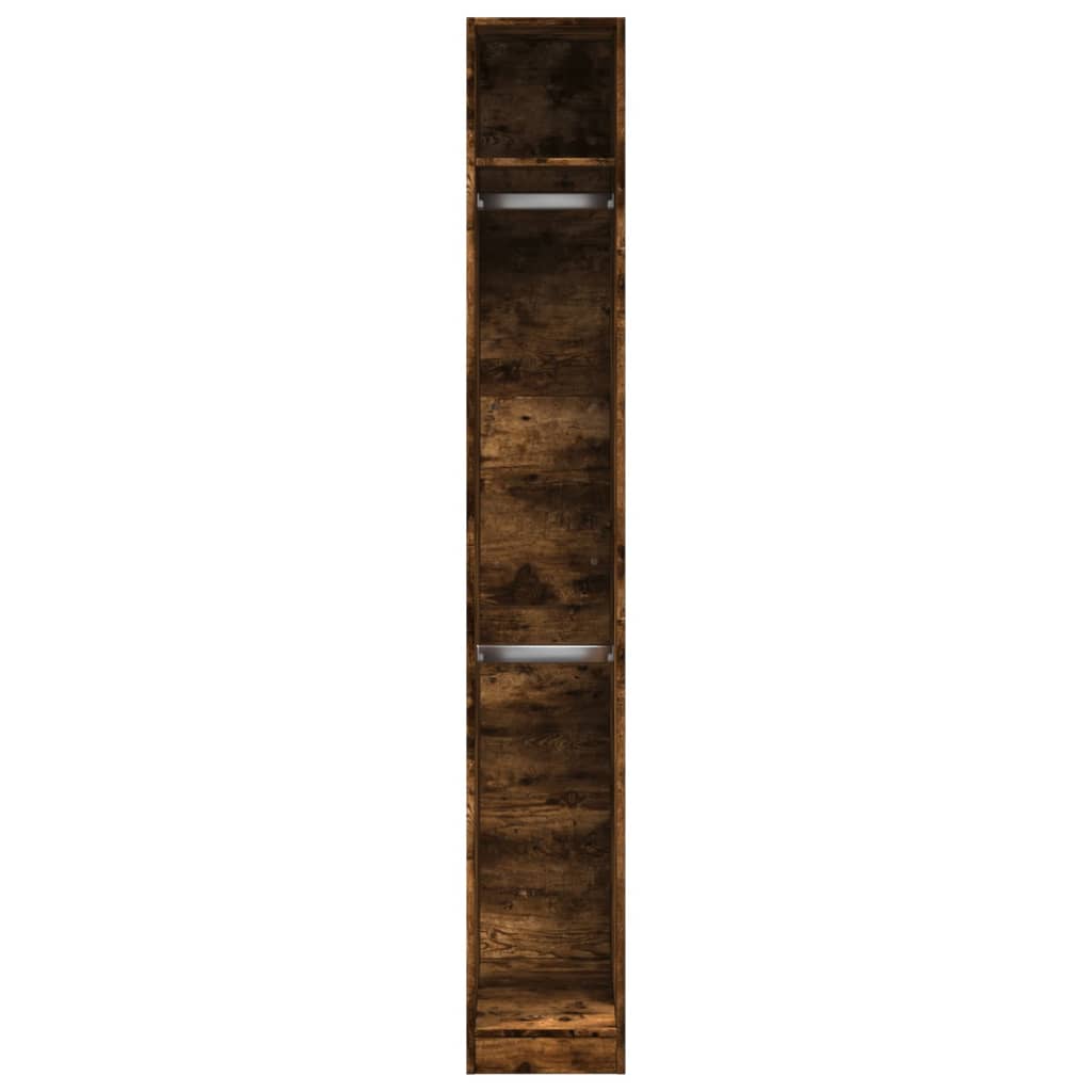 Garderobe røkt eik 30x50x200 cm konstruert tre