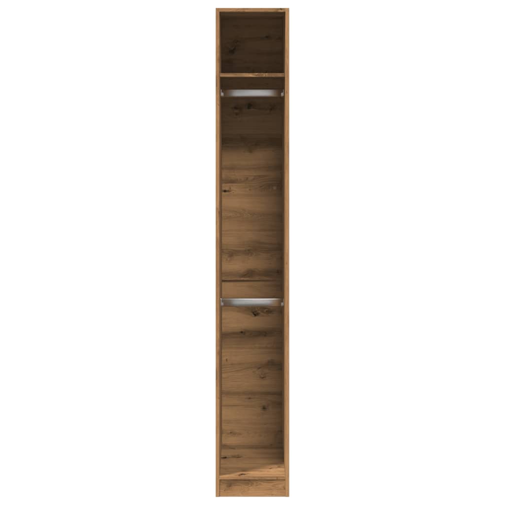 Garderobe artisan eik 30x50x200 cm konstruert tre