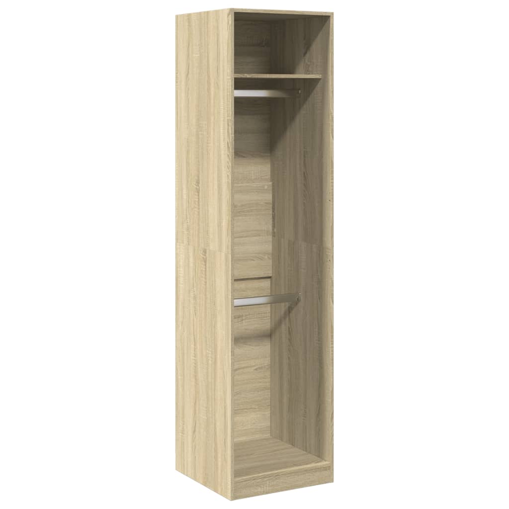 Garderobe sonoma eik 50x50x200 cm konstruert tre