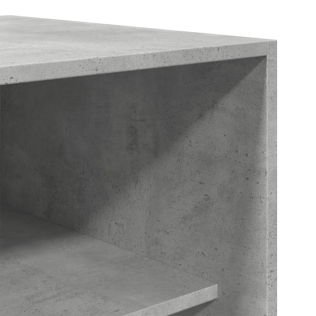 Garderobe betonggrå 50x50x200 cm sponplate