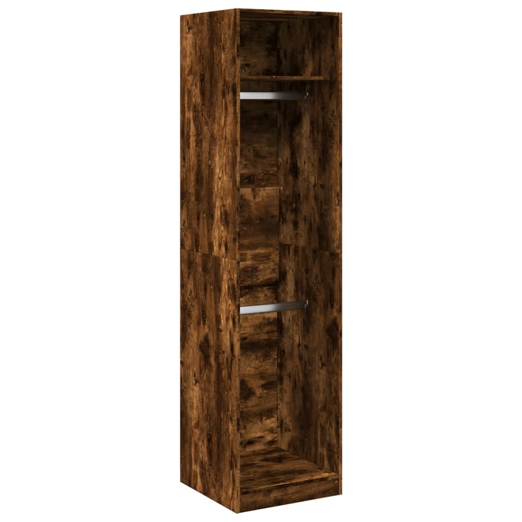 Garderobe røkt eik 50x50x200 cm konstruert tre