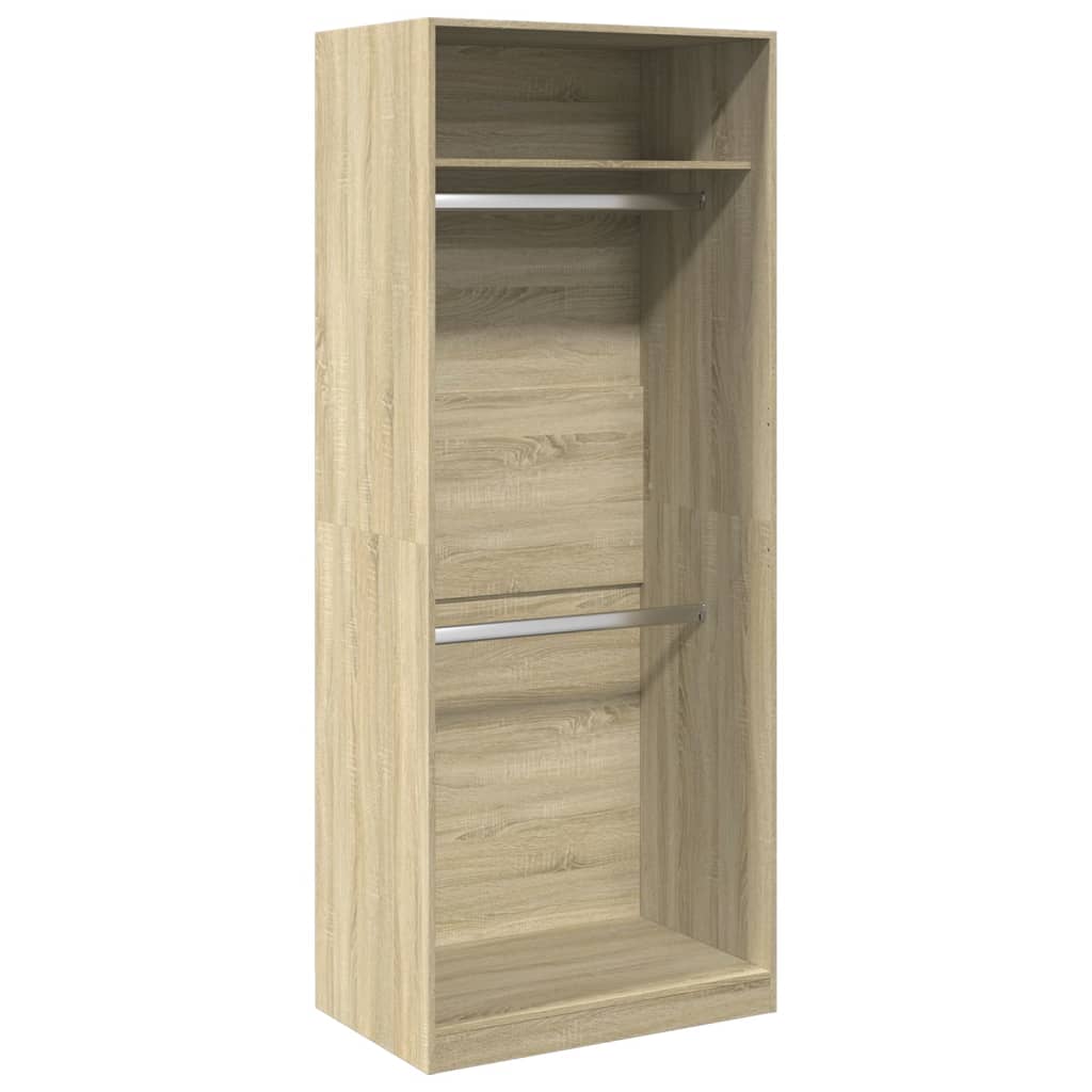 Garderobe sonoma eik 80x50x200 cm konstruert tre