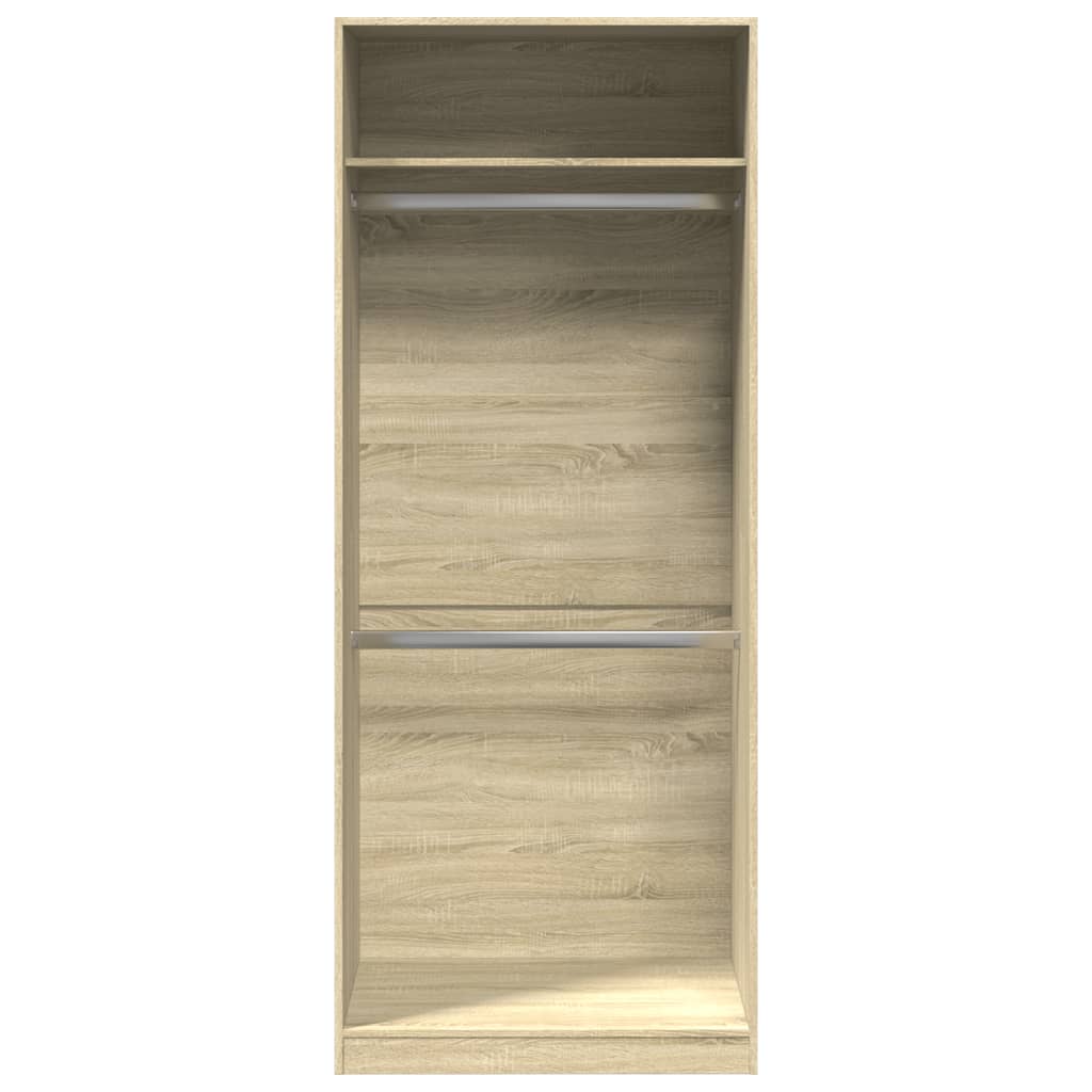 Garderobe sonoma eik 80x50x200 cm konstruert tre