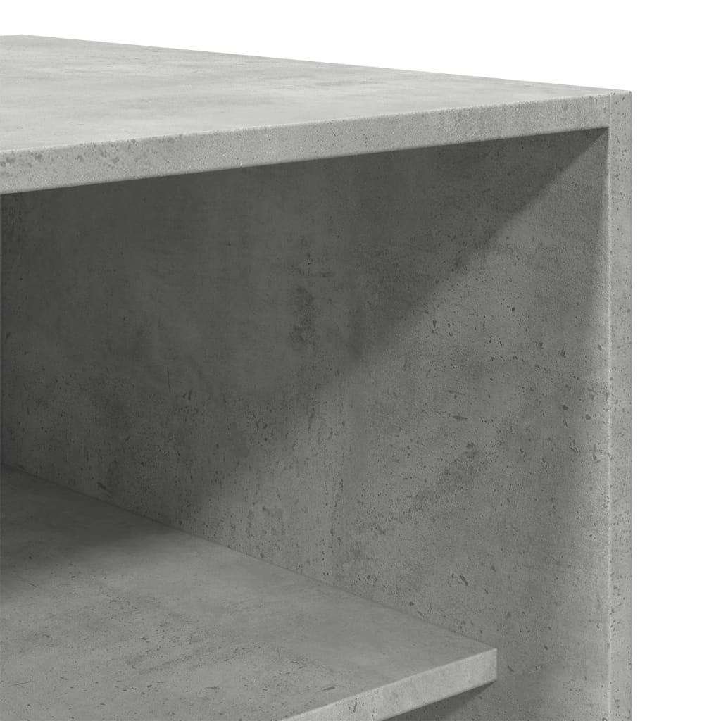 Garderobe betonggrå 80x50x200 cm konstruert tre