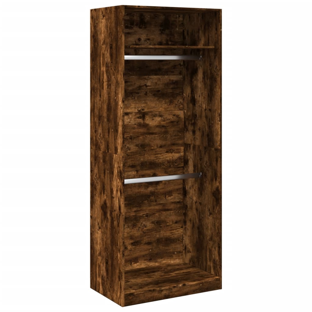 Garderobe røkt eik 80x50x200 cm konstruert tre