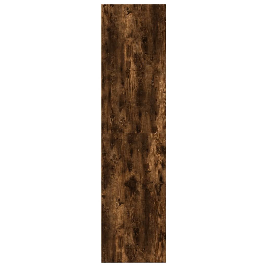 Garderobe røkt eik 80x50x200 cm konstruert tre