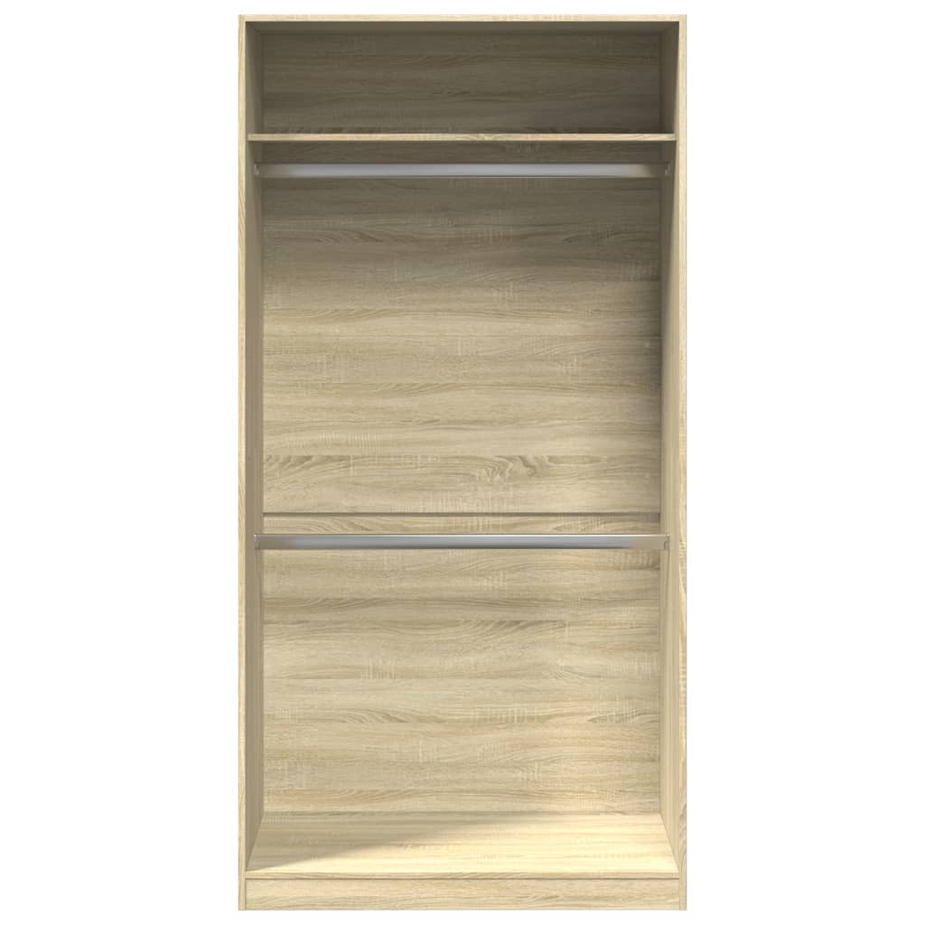 Garderobe sonoma eik 100x50x200 cm sponplate