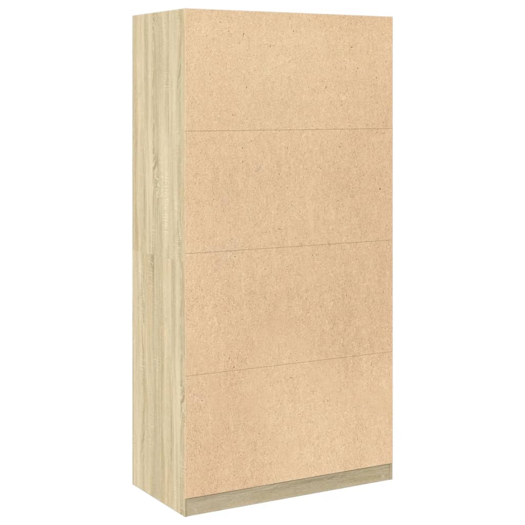 Garderobe sonoma eik 100x50x200 cm sponplate
