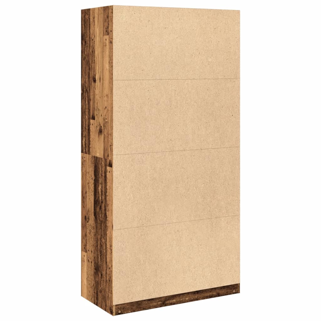 Garderobe gammelt tre 100x50x200 cm konstruert tre
