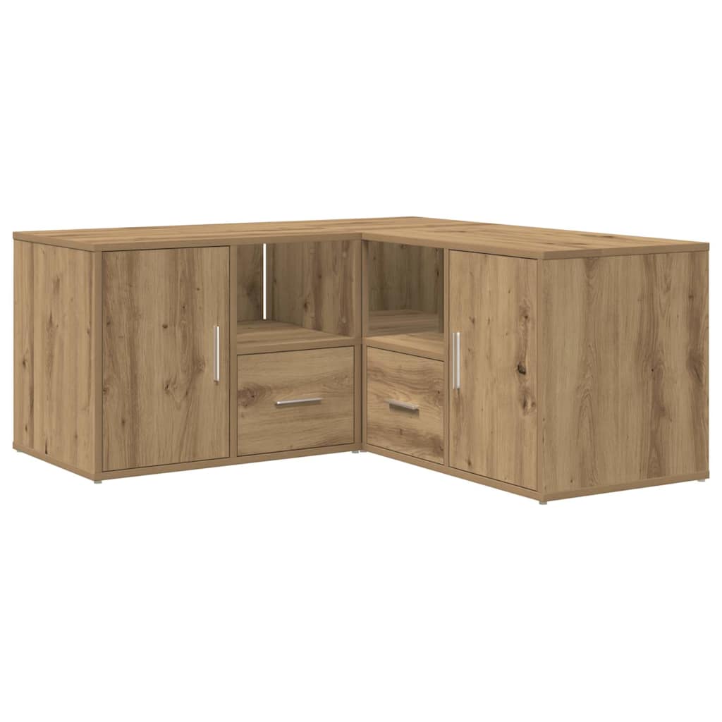 Hjørneskap artisan eik 160x40x45 cm sponplate