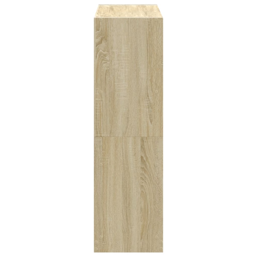 Bokhylle sonoma eik 102x32x108 cm konstruert tre