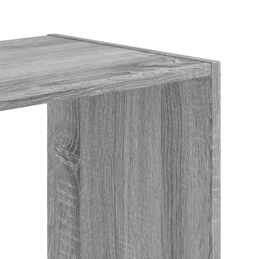 Bokhylle grå sonoma 102x32x108 cm konstruert tre