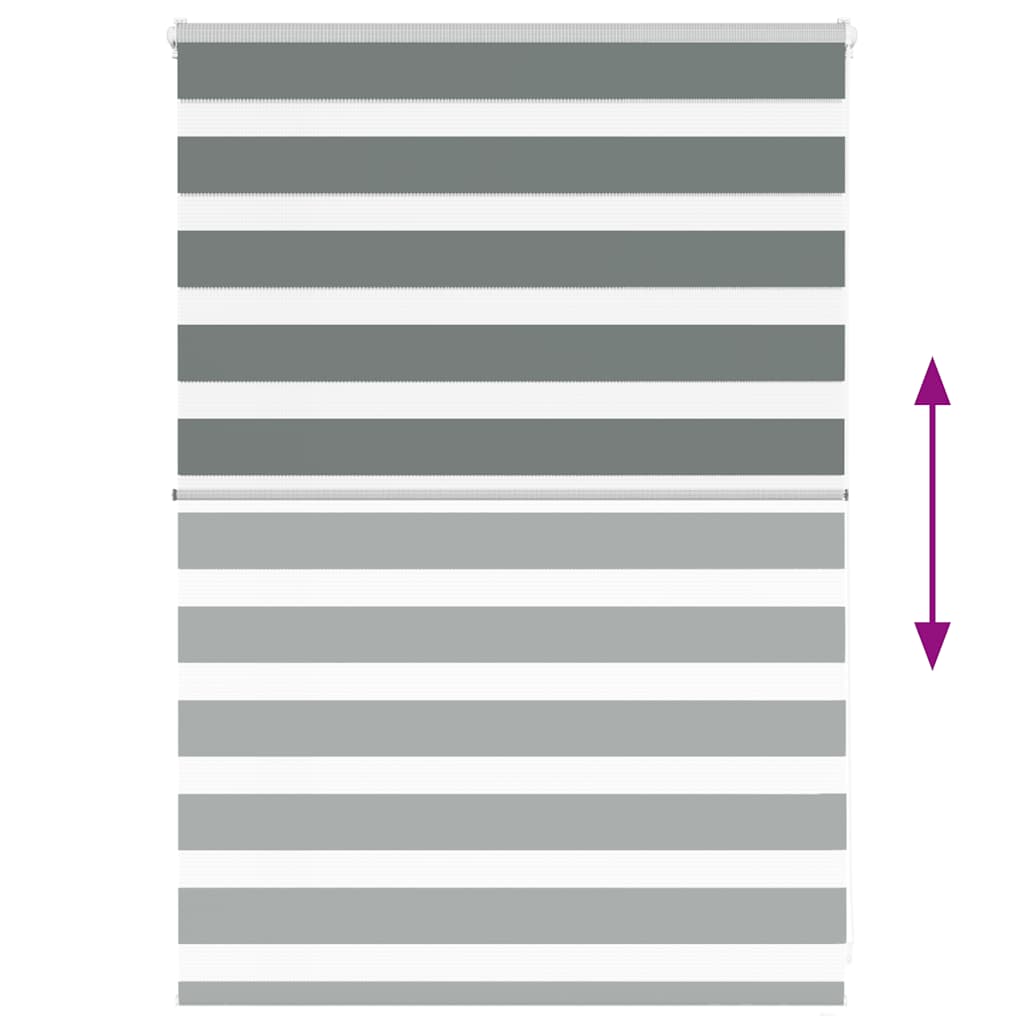 Sebragardin mørkegrå 95x100 cm stoff bredde 90,9 cm polyester