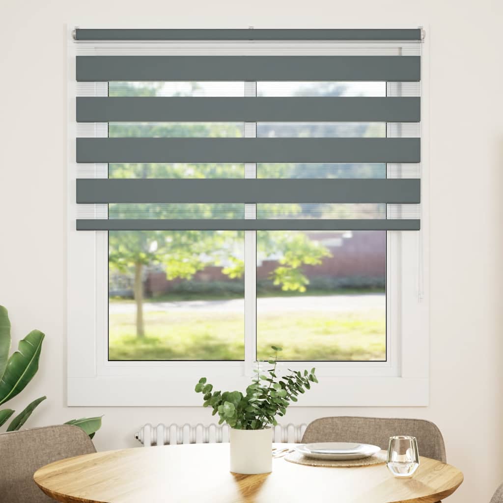 Sebragardin mørkegrå 120x100 cm stoff bredde 115,9 cm polyester