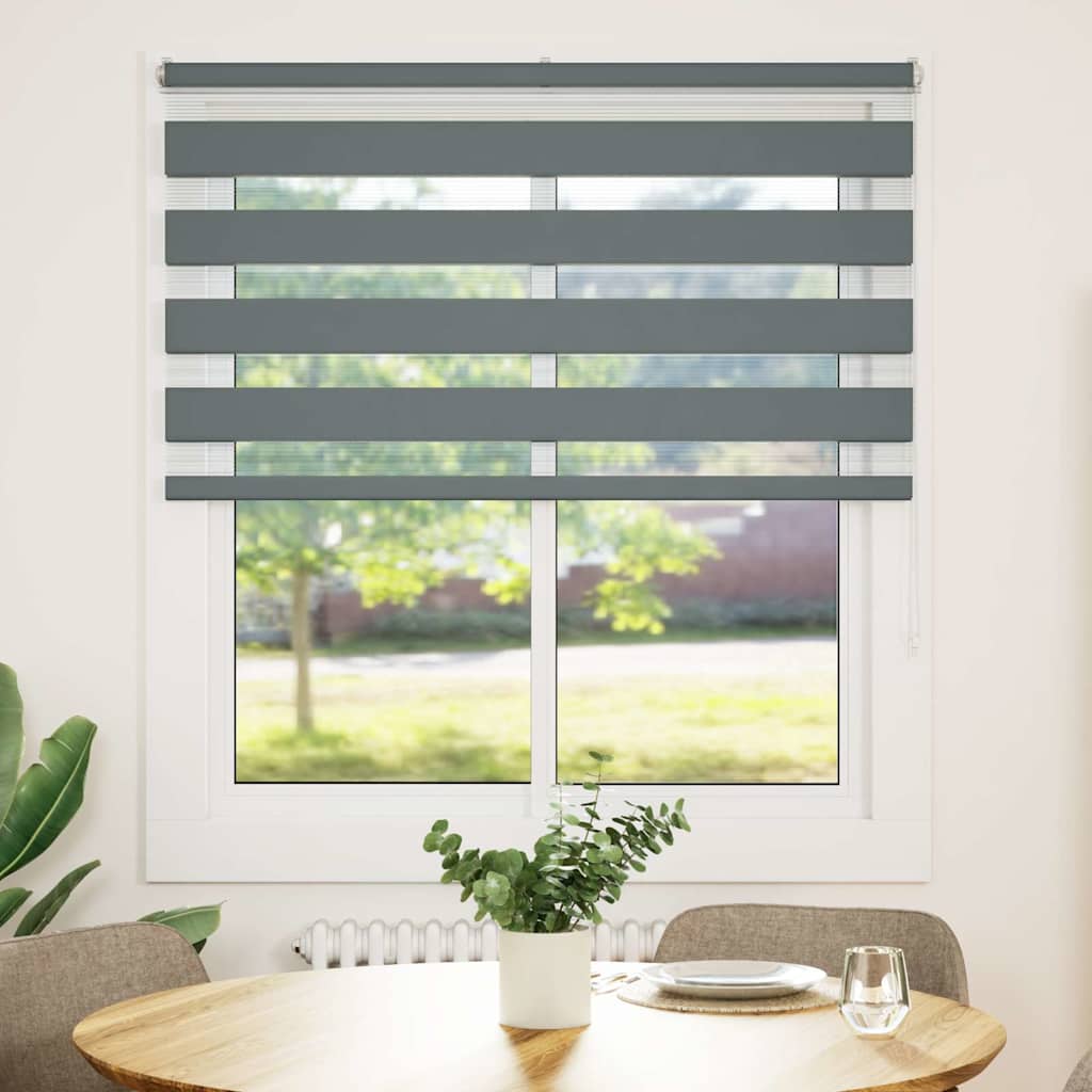 Sebragardin mørkegrå 130x150 cm stoff bredde 125,9 cm polyester