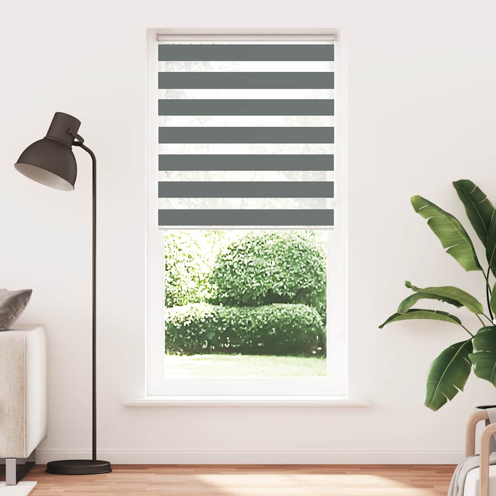Sebragardin mørkegrå 110x230 cm stoff bredde 105,9 cm polyester
