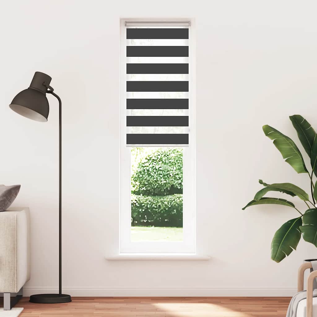 Sebragardin svart 60x200 cm stoff bredde 55,9 cm polyester